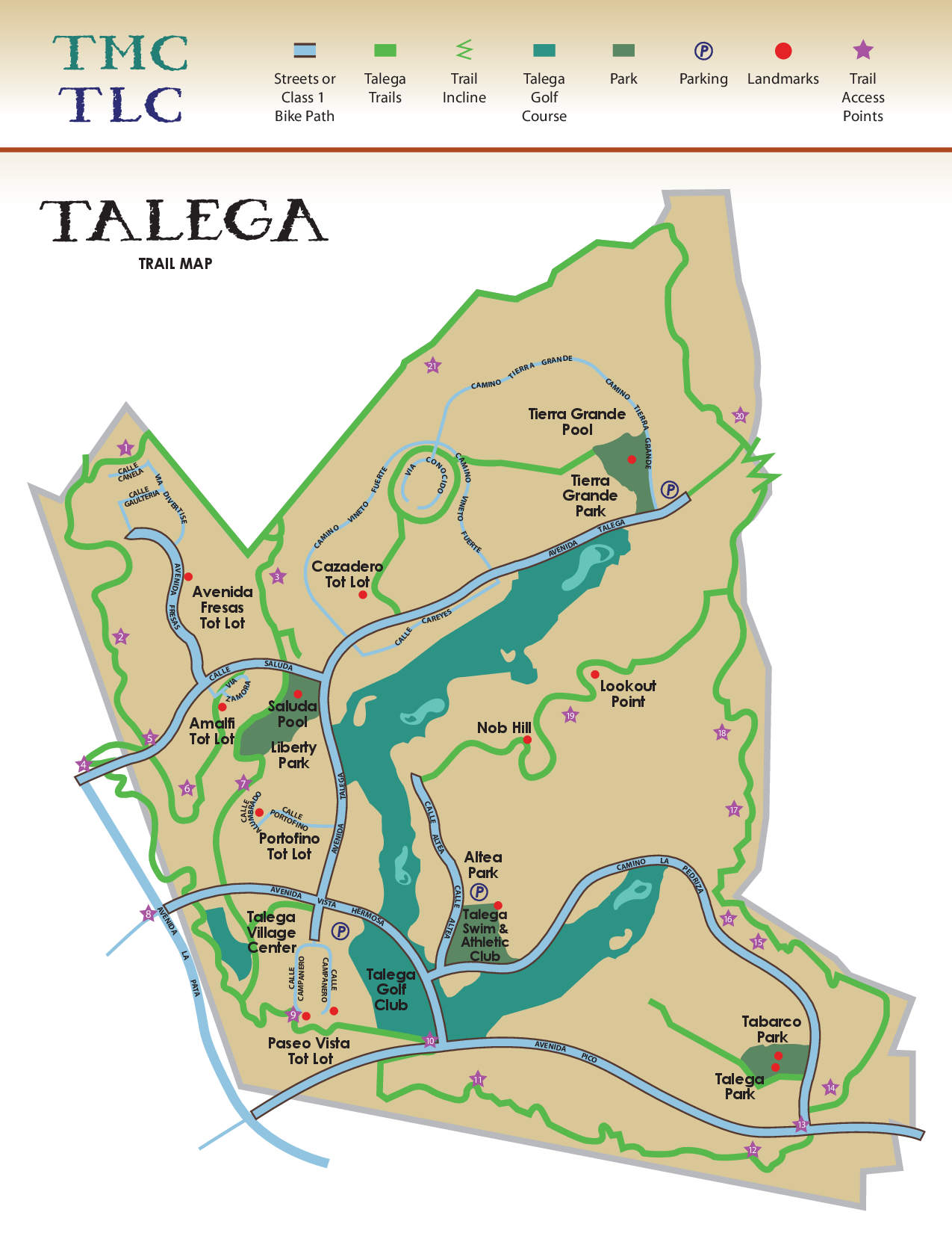 Trail Maps Talega Today