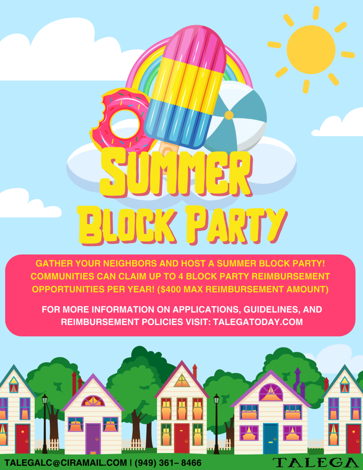 Summer Block Party Marketing Flyer (1)