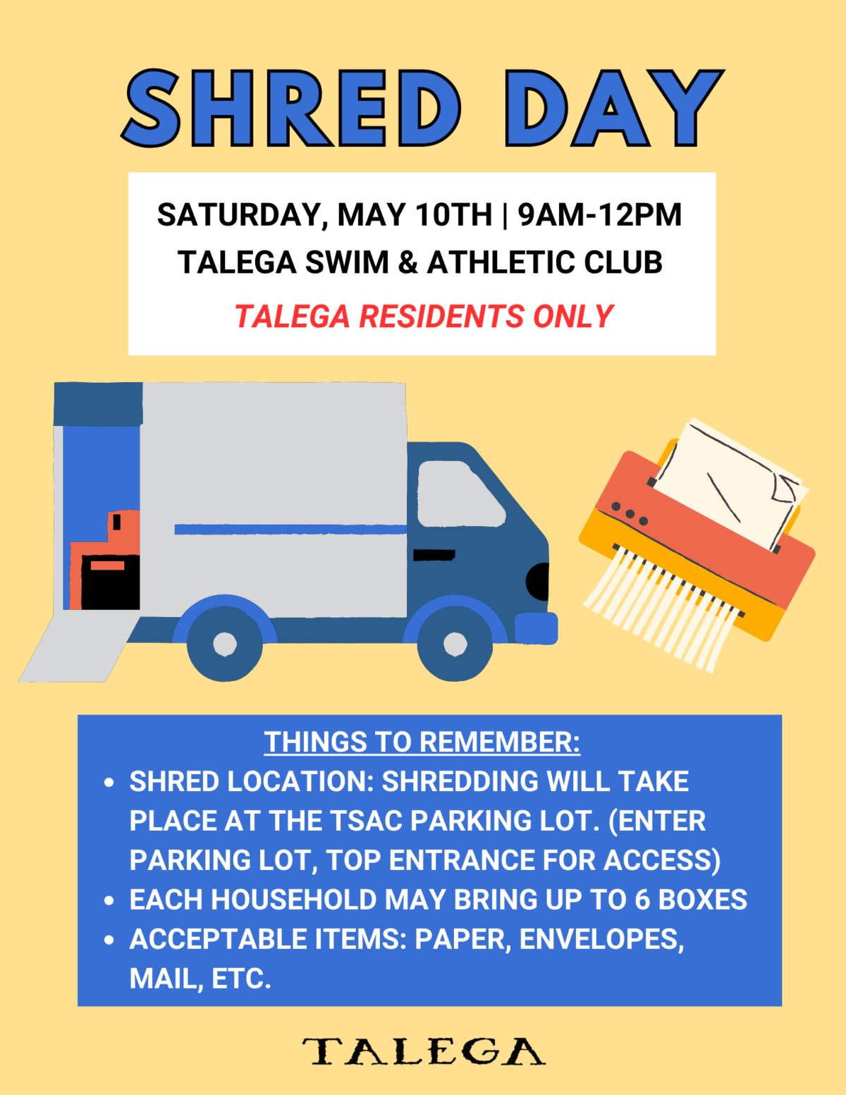 Shred Day Flyer 2025