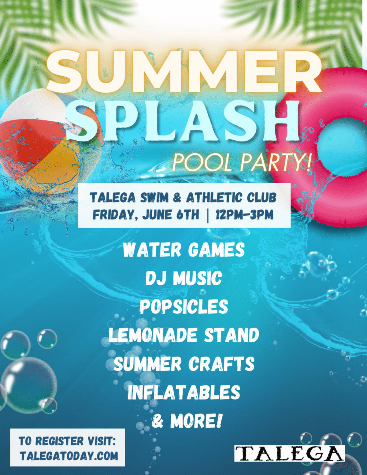 Events Summer Splash Flyer 2025