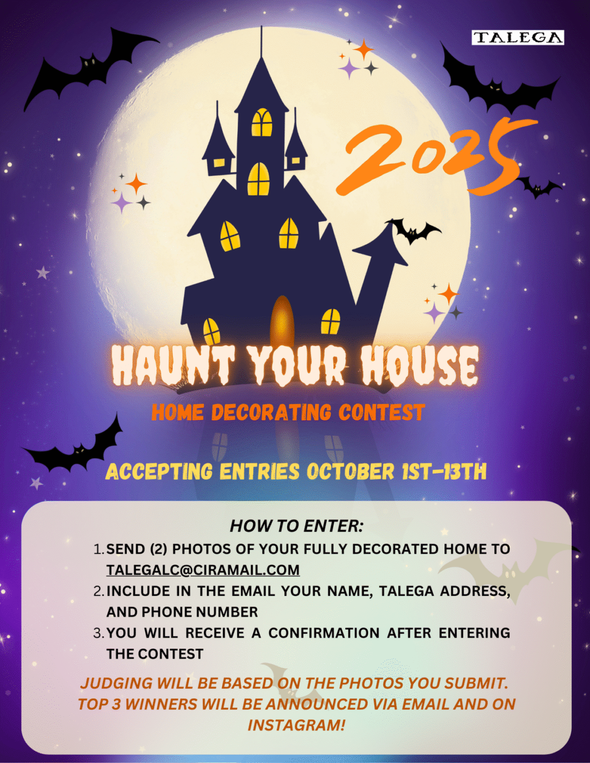 Haunt Your House flyer October 2025