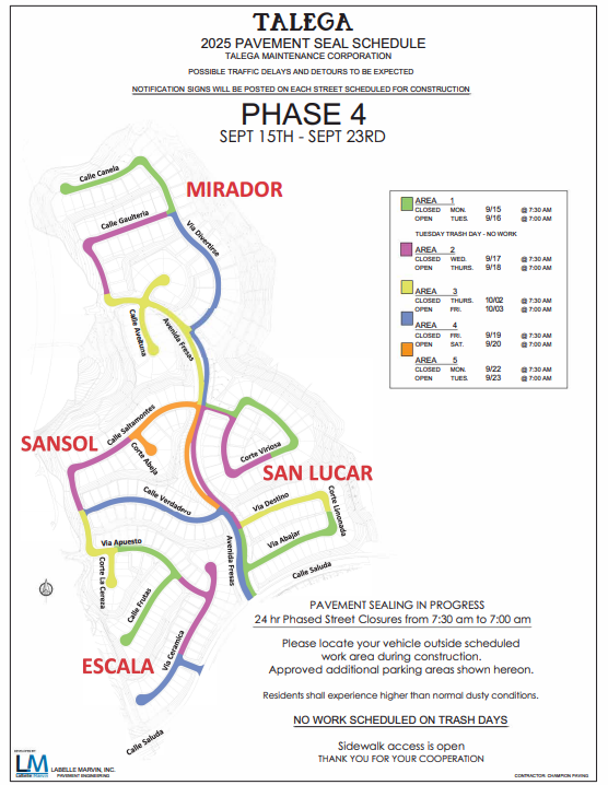 Mirador, Sansol, San Lucar, Escala - AREA 3 Map